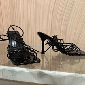 Elegant Black Strappy Heels